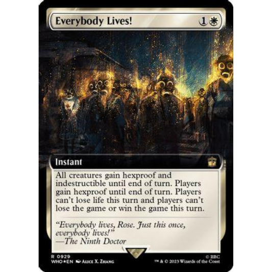 MAGIC THE GATHERING - EVERYBODY LIVES! - DOCTOR WHO - EXTENDED ART