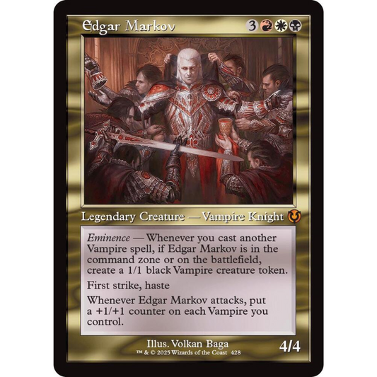MAGIC THE GATHERING - EDGAR MARKOV - INNISTRAD REMASTERED - RETRO FRAME