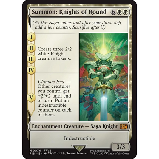 MAGIC THE GATHERING - SUMMON: KNIGHTS OF ROUND - FINAL FANTASY - FOIL