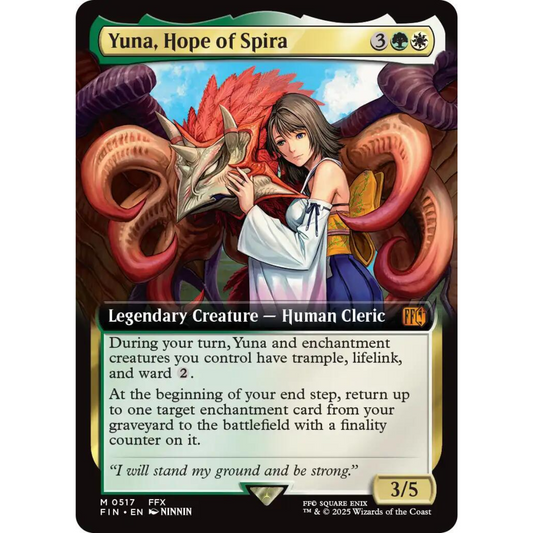 MAGIC THE GATHERING - YUNA, HOPE OF SPIRA - FINAL FANTASY - EXTENDED ART