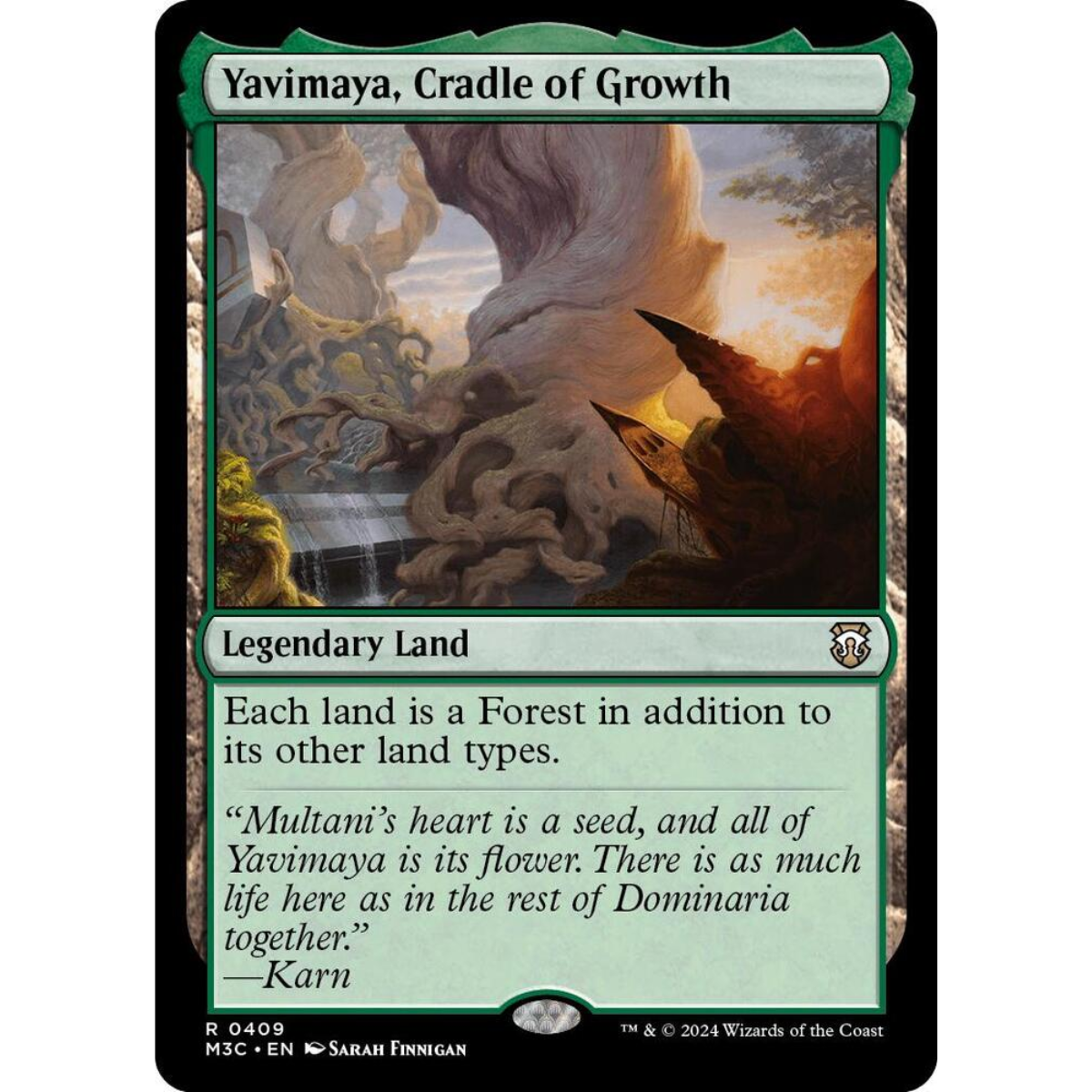 MAGIC THE GATHERING - YAVIMAYA, CRADLE OF GROWTH - MODERN HORIZONS 3 COMMANDER