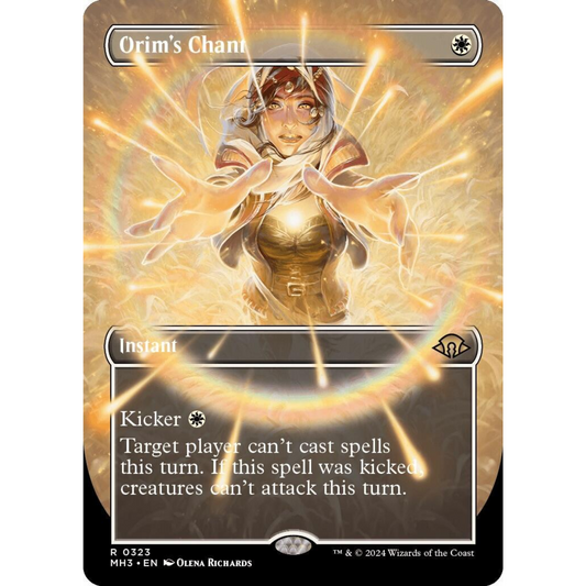 MAGIC THE GATHERING - ORIM'S CHANT - MODERN HORIZONS 3 - BORDERLESS FOIL