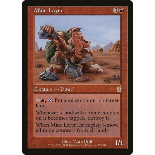 MAGIC THE GATHERING - MINE LAYER - ODYSSEY - FOIL