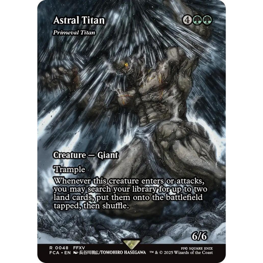 MAGIC THE GATHERING - ASTRAL TITAN - FINAL FANTASY THROUGH THE AGES - FOIL