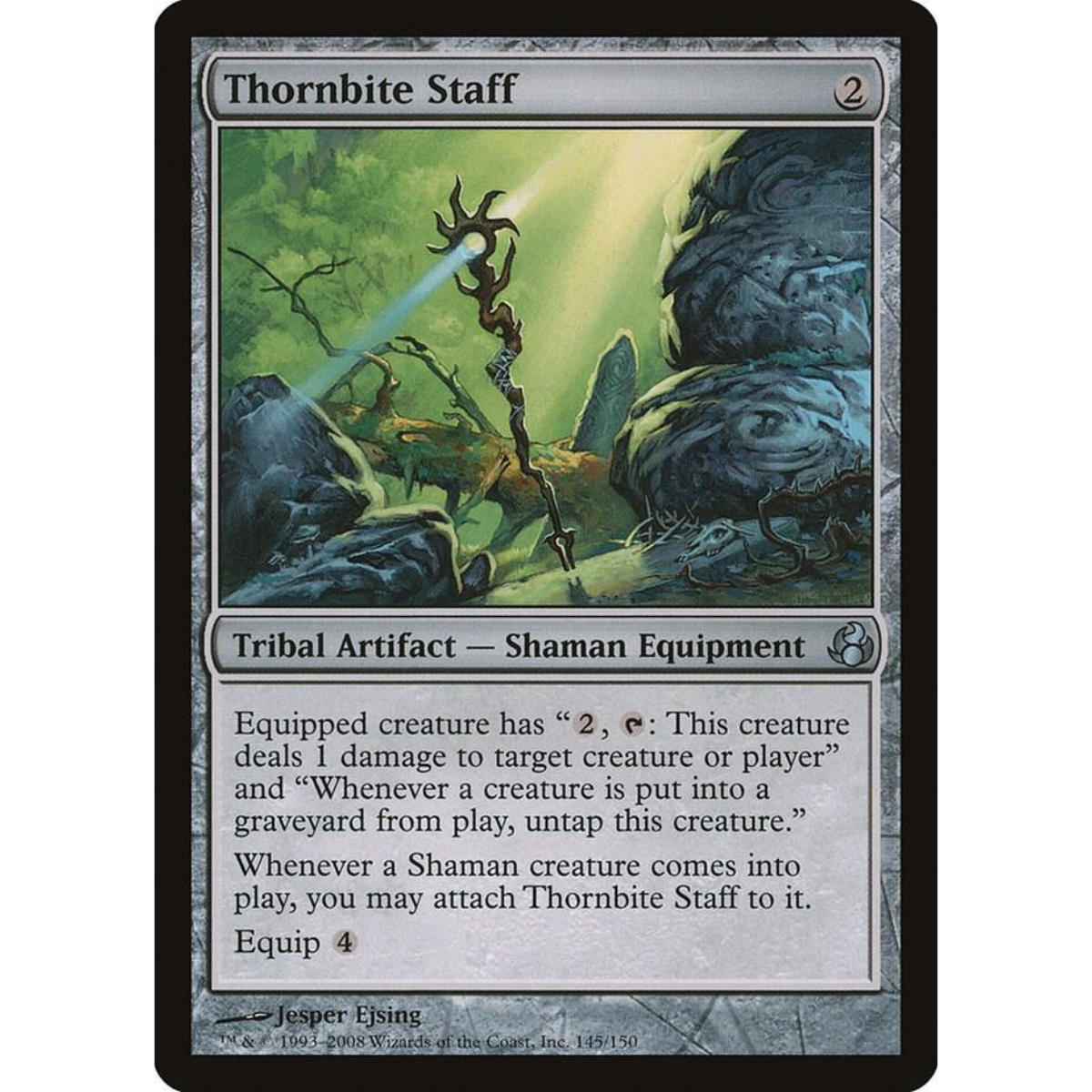 MAGIC THE GATHERING - THORNBITE STAFF - MORNINGTIDE