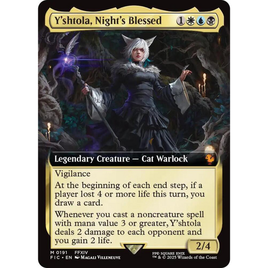 MAGIC THE GATHERING - Y'SHTOLA, NIGHT'S BLESSED - FINAL FANTASY - EXTENDED ART - FOIL