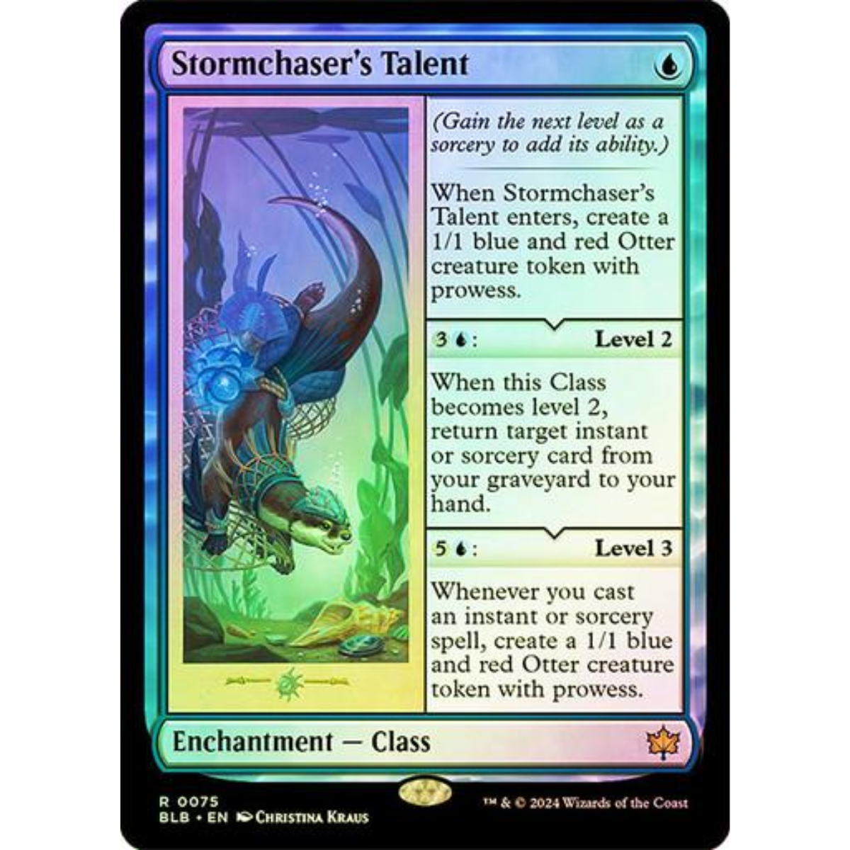 MAGIC THE GATHERING - STORMCHASER'S TALENT - BLOOMBURROW - FOIL