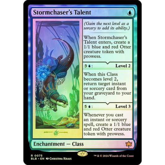 MAGIC THE GATHERING - STORMCHASER'S TALENT - BLOOMBURROW - FOIL