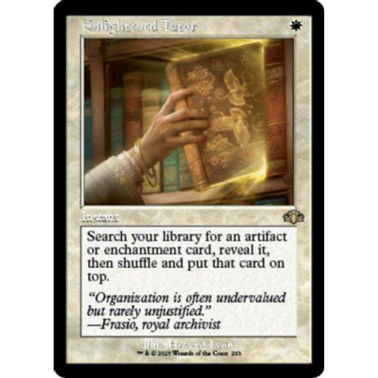 MAGIC THE GATHERING - ENLIGHTENED TUTOR - DOMINARIA REMASTERED - RETRO