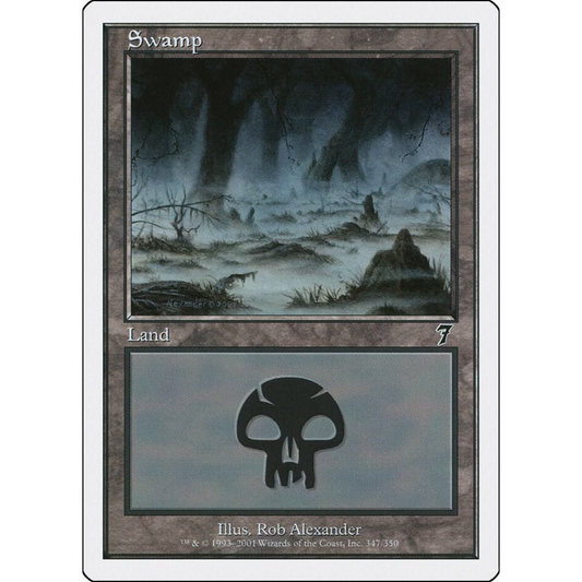 MAGIC THE GATHERING - SWAMP - 7TH EDITION - FOIL