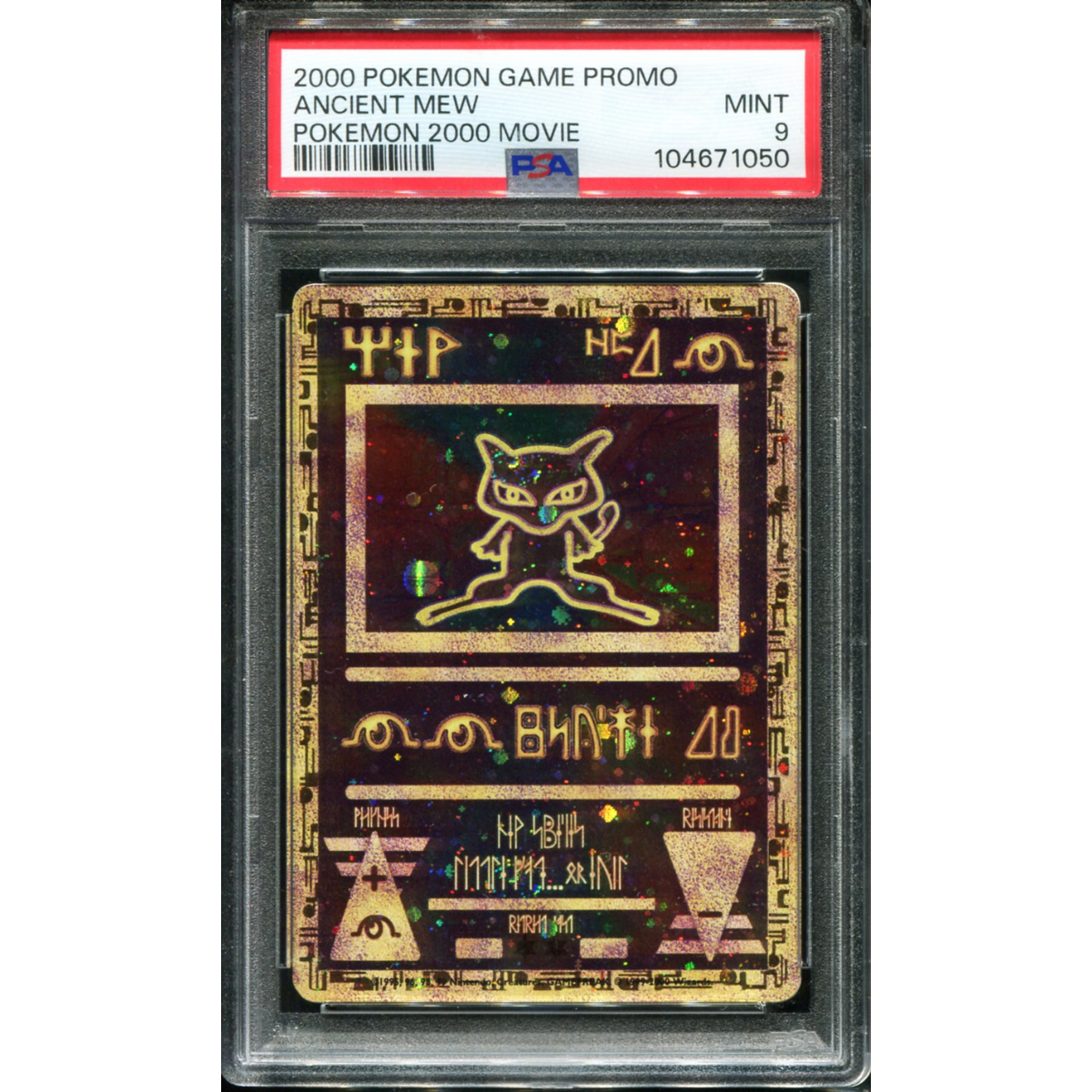 POKEMON TCG - ANCIENT MEW POKEMON PSA 9 2000 MOVIE PROMO