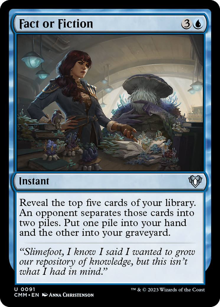 MAGIC: THE GATHERING - Fact or Fiction (CMM-091) - Commander Masters Foil