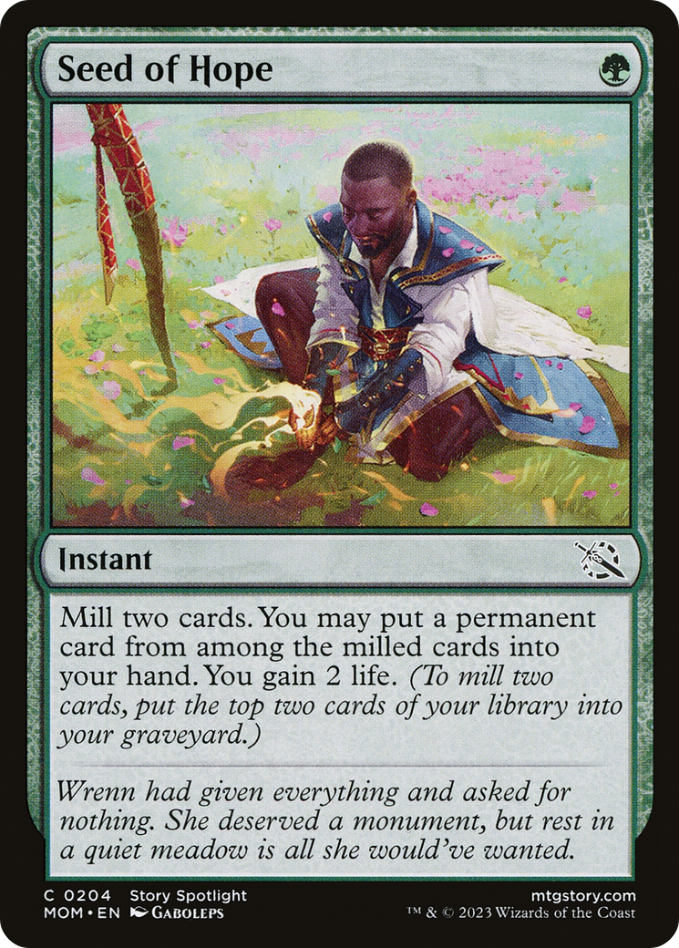 MAGIC: THE GATHERING - Seed of Hope (MOM-204) - March of the Machine Foil