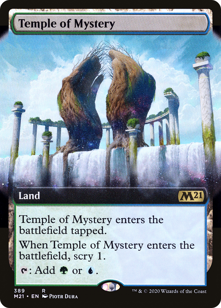MAGIC: THE GATHERING - Temple of Mystery (Extended Art) (M21-389) - Core Set 2021: (Extended Art)