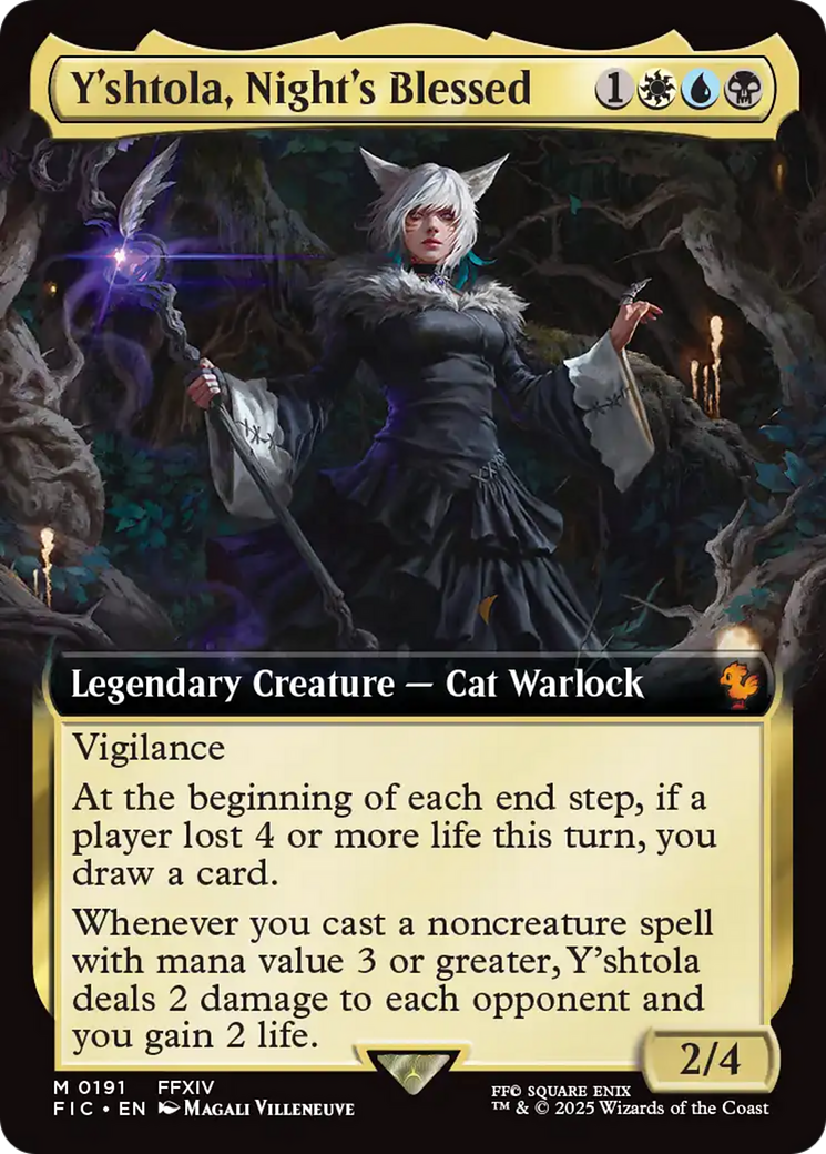 MAGIC: THE GATHERING - Y'shtola, Night's Blessed (Extended Art) (FIC-191) - Commander: FINAL FANTASY: (Extended Art)