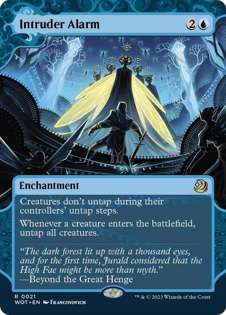 MAGIC: THE GATHERING - Intruder Alarm (WOT-021) - Wilds of Eldraine: Enchanting Tales: (Showcase) (Borderless)