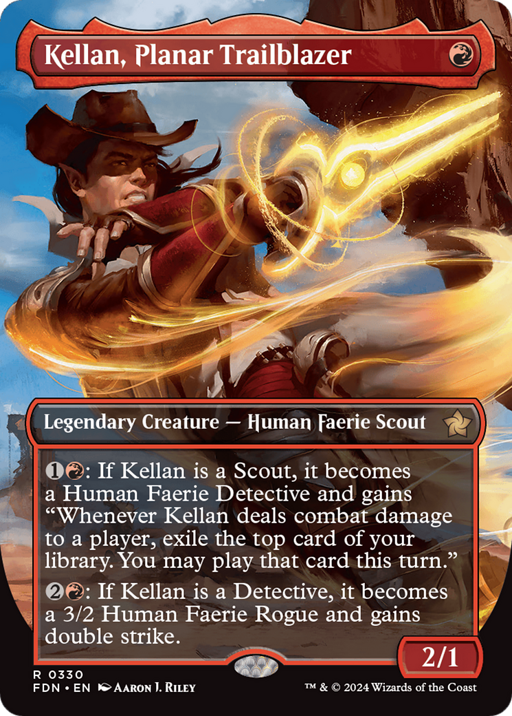 MAGIC: THE GATHERING - Kellan, Planar Trailblazer (Borderless) (FDN-330) - Foundations