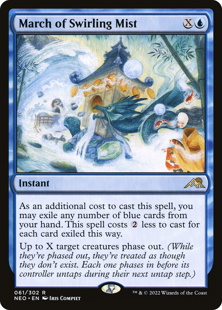MAGIC: THE GATHERING - March of Swirling Mist (NEO-061) - Kamigawa: Neon Dynasty Foil