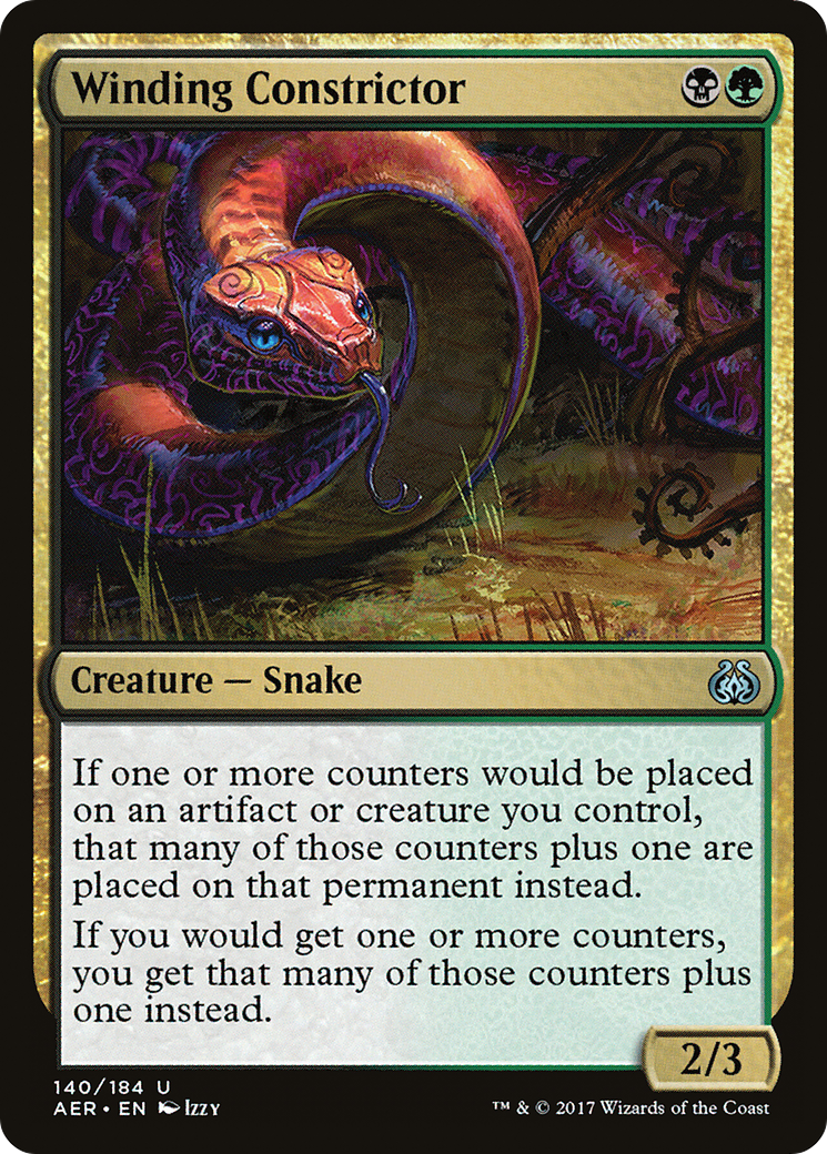MAGIC: THE GATHERING - Winding Constrictor (AER-140) - Aether Revolt Foil