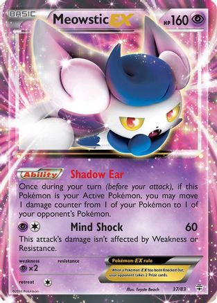POKEMON TCG - Meowstic EX 037/83 Generations - Ultra Rare