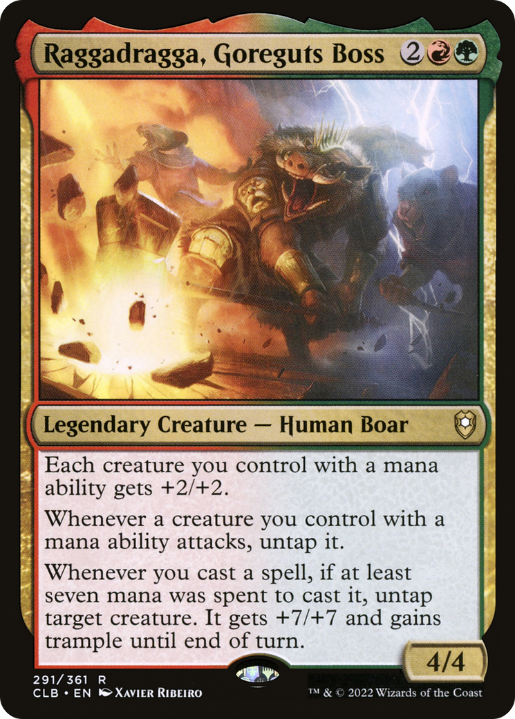 MAGIC: THE GATHERING - Raggadragga, Goreguts Boss (CLB-291) - Commander Legends: Battle for Baldur's Gate