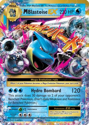 POKEMON TCG - M Blastoise EX 022 XY Evolutions - Ultra Rare