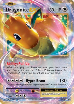 POKEMON TCG - Dragonite EX 072 XY Evolutions - Ultra Rare