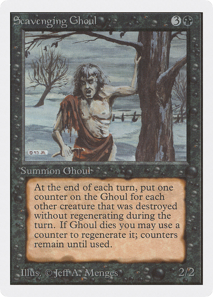 MAGIC: THE GATHERING - Scavenging Ghoul (2ED-127) - Unlimited Edition