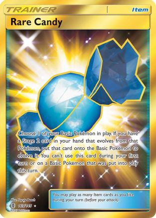 POKEMON TCG - Rare Candy (Secret) 165 SM Guardians Rising - Secret Rare