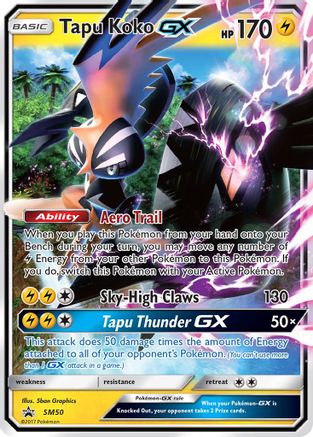 POKEMON TCG - Tapu Koko GX SM50 SM Promos - Promo