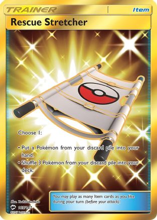 POKEMON TCG - Rescue Stretcher (Secret) 165/147 SM Burning Shadows - Secret Rare