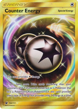 POKEMON TCG - Counter Energy (Secret) 122/111 SM Crimson Invasion - Secret Rare