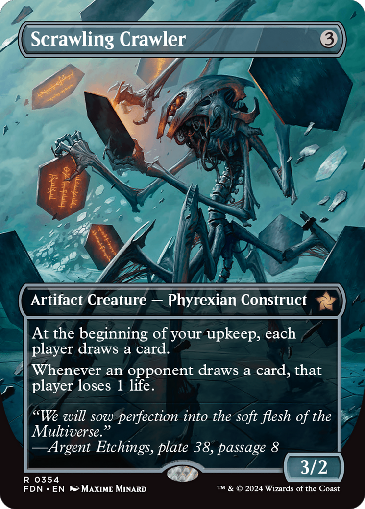 MAGIC: THE GATHERING - Scrawling Crawler (Borderless) (FDN-354) - Foundations