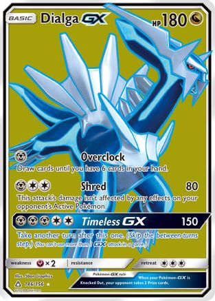 POKEMON TCG - Dialga GX (Full Art) 146 SM Ultra Prism - Ultra Rare