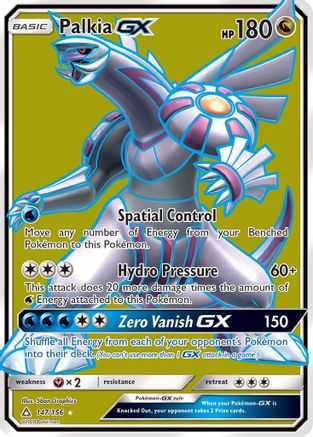 POKEMON TCG - Palkia GX (Full Art) 147 SM Ultra Prism - Ultra Rare