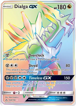 POKEMON TCG - Dialga GX (Secret Rare) 164 SM Ultra Prism - Secret Rare