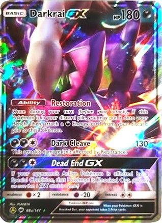 POKEMON TCG - Darkrai GX 88a/147 Alternate Art Promos - Promo
