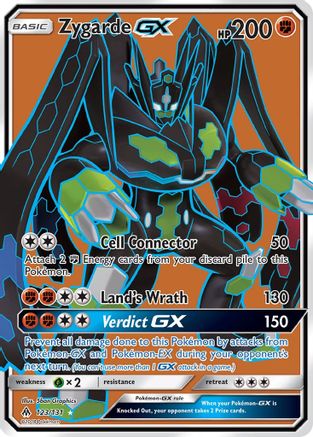 POKEMON TCG - Zygarde GX (Full Art) SM Forbidden Light - Ultra Rare