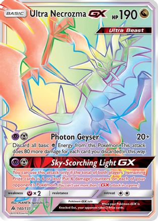 POKEMON TCG - Ultra Necrozma GX (Secret) 140 SM Forbidden Light - Secret Rare