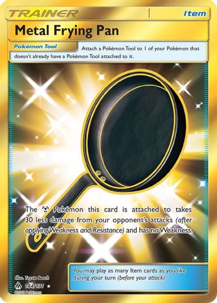 POKEMON TCG - Metal Frying Pan (Secret) 144 SM Forbidden Light - Secret Rare