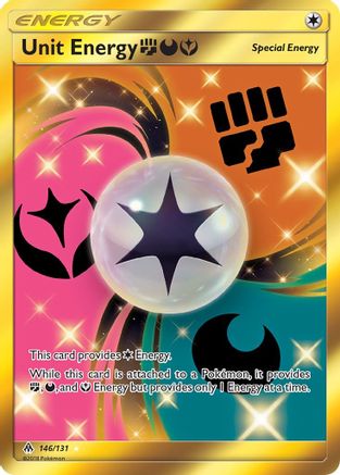 POKEMON TCG - Unit Energy FDY (Secret) 146 SM Forbidden Light - Secret Rare