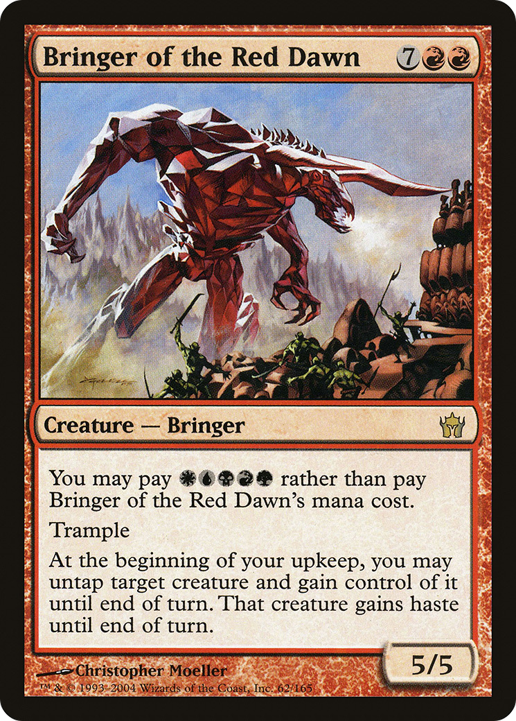 MAGIC: THE GATHERING - Bringer of the Red Dawn (5DN-062) - Fifth Dawn