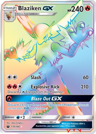 POKEMON TCG - Blaziken GX (Secret) 170 SM Celestial Storm - Secret Rare