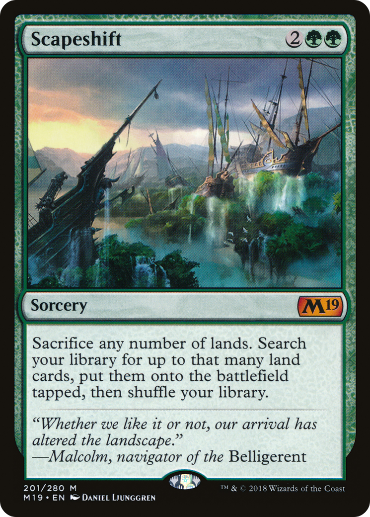 MAGIC: THE GATHERING - Scapeshift (M19-201) - Core Set 2019 Foil