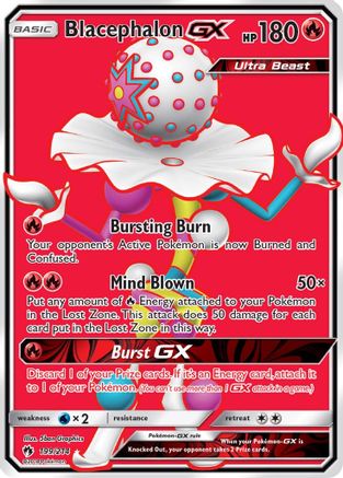 POKEMON TCG - Blacephalon GX (Full Art) SM Lost Thunder - Ultra Rare