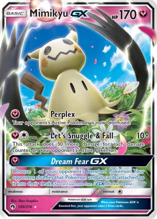 POKEMON TCG - Mimikyu GX 149 SM Lost Thunder - Ultra Rare