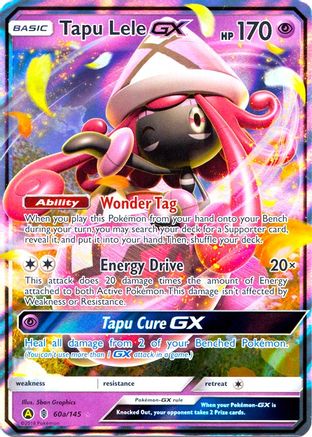 POKEMON TCG - Tapu Lele GX - 60a/145/145 Alternate Art Promos - Promo