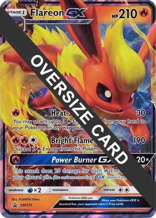 POKEMON TCG - Flareon GX - SM171 (SM Black Star Promo) Jumbo Cards - Promo