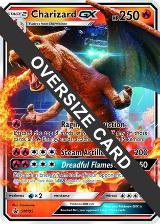 POKEMON TCG - Charizard GX - SM195 (SM Black Star Promo) Jumbo Cards - Promo