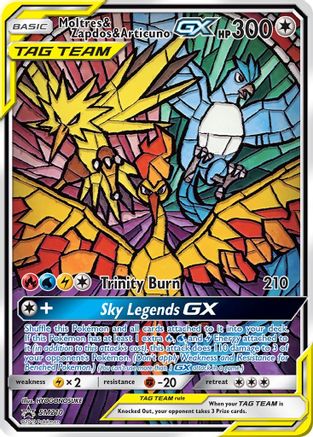 POKEMON TCG - Moltres & Zapdos & Articuno GX SM210 SM Promos - Promo